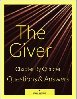 Full Download Answers For The Giver Chapter Questions 