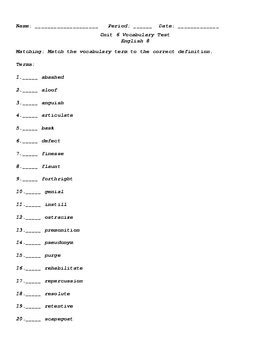 Full Download Answers For Vocab Level C Bing 