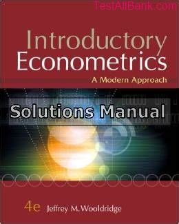 Read Answers Introductory Econometrics Wooldridge 4Th Edition 