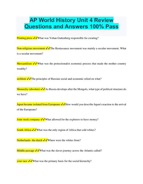 Full Download Answers To Ap History Packet 