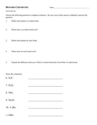 Full Download Answers To Chemistry Skill Practice 16 