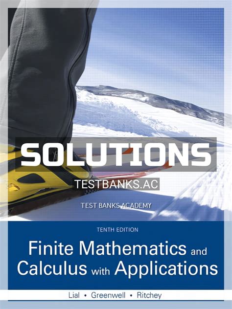 Full Download Answers To Finite Mathematics 10Th Edition 
