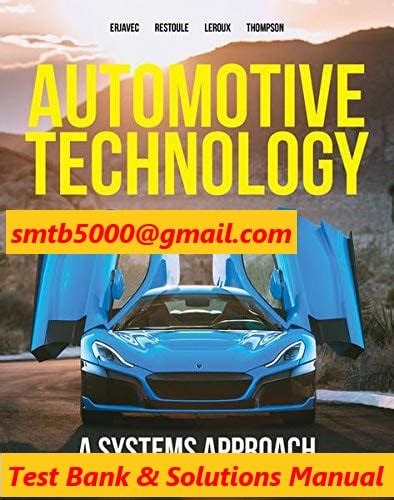 Full Download Answers To Fourth Edition Automotive Technology Quizes 