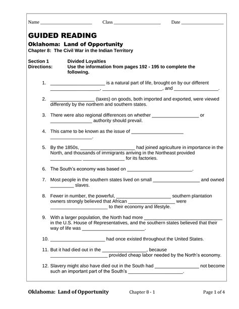 Read Answers To Guided Reading Activity 8 1 