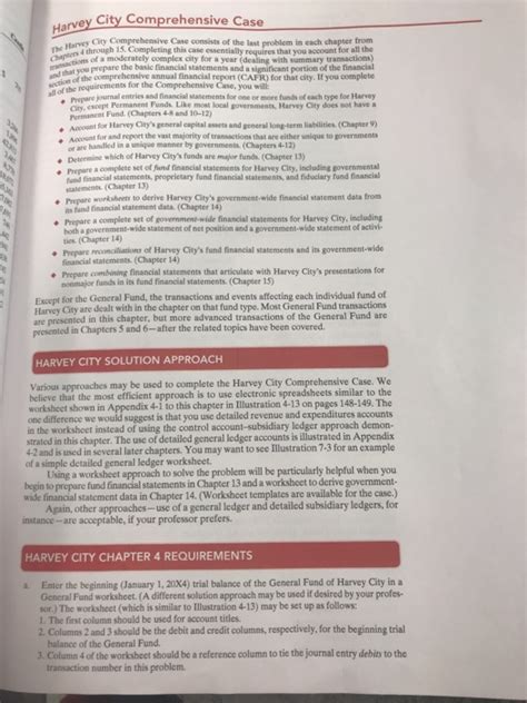 Read Answers To Harvey City Comprehensive Case 