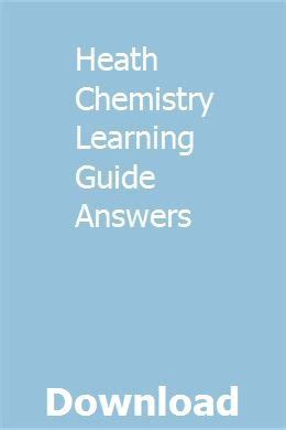 Download Answers To Heath Chemistry Learning Guide 