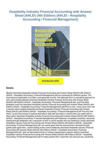 Download Answers To Hospitality Industry Financial Accounting Bing 