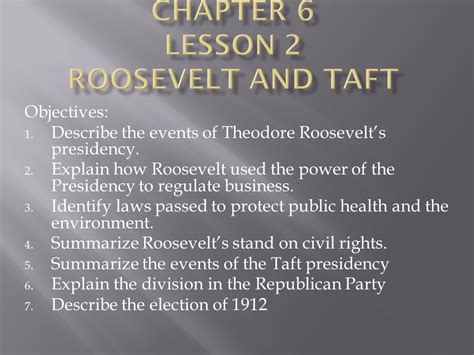 Download Answers To Lesson 2 Roosevelt And Taft 