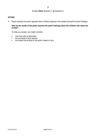 Full Download Answers To Literature Paper3 