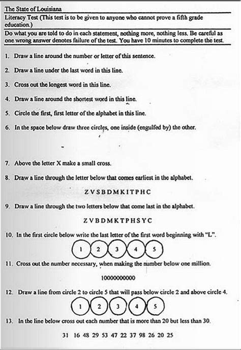 Read Online Answers To Louisiana Literacy Test 