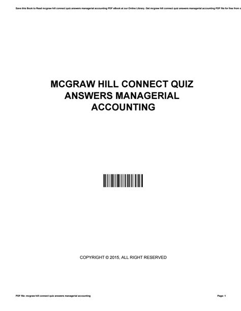 Read Online Answers To Mcgraw Hill Connect Accounting 116 