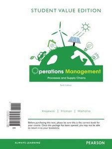 Full Download Answers To Operations Management Tenth Edition Problems 