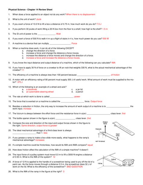 Download Answers To Physical Science Questions 