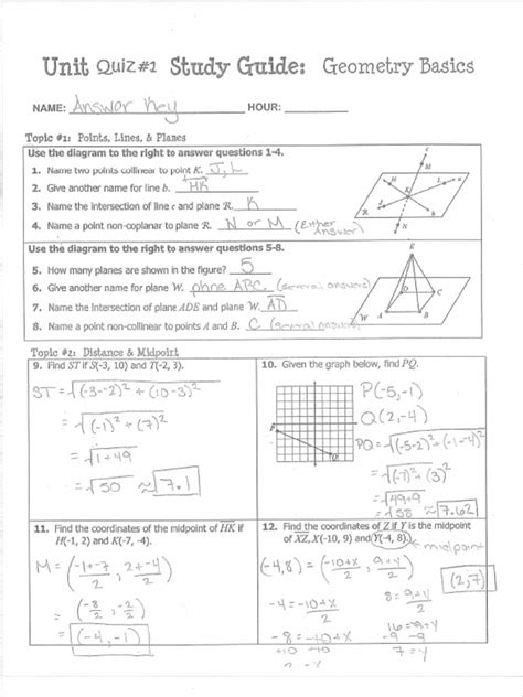 Read Online Answers To Study Guide In Geometry 