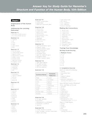 Read Answers To Study Guide Memmlers 