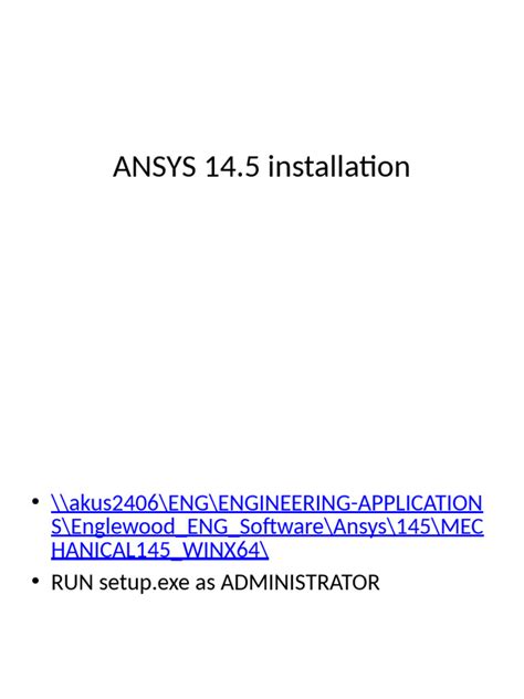 Ansys 14 Installation Guide For Linux