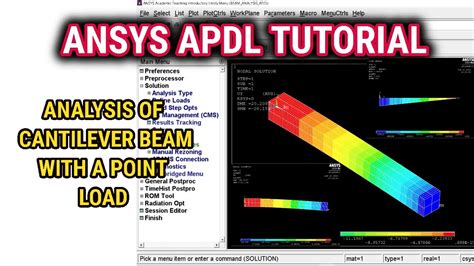 ansys apdl tutorial