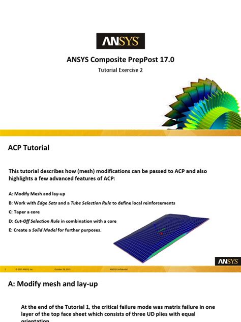 ansys composite preppost tutorial