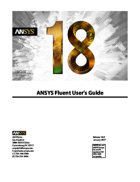 Ansys Fluent Users Guide 18