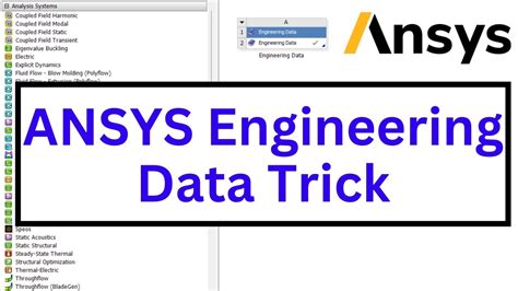 Download Ansys Engineering Data Missing 