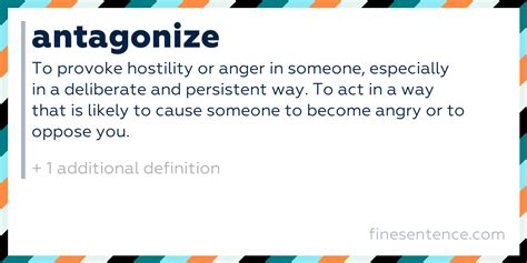 Antagonize Meaning