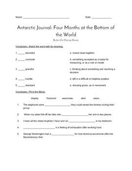Read Online Antarctic Journal Comprehension 