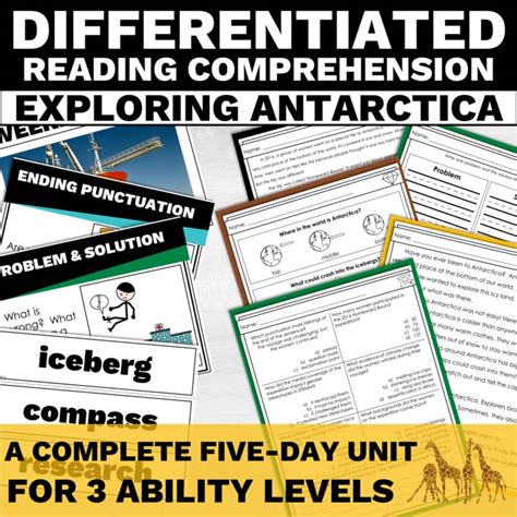Antarctica Comprehension Sheets