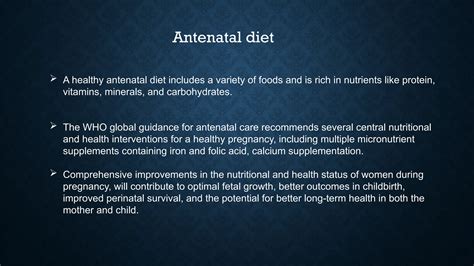 Antenatal Diet Slideshare
