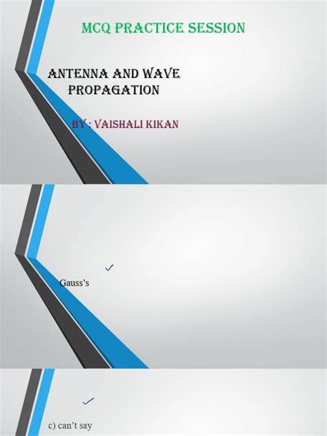 antenna wave and propagation mcq