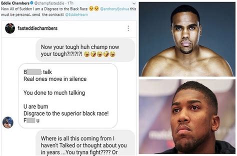 anthony joshua racist comments