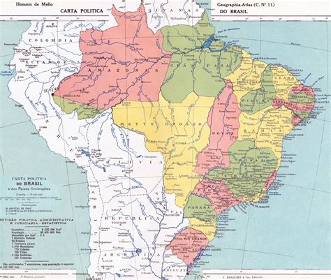 Antigo Mapa Do Brasil