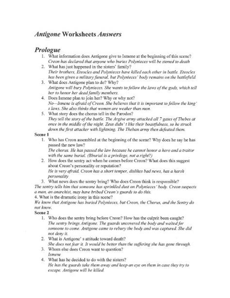 Full Download Antigone Prologue Scene 2 Selection Test B Answers 