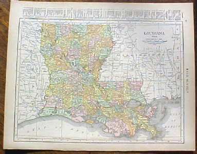 Antique Map Louisiana 1915 Great Colors Sale Josephmarc Louisiana Purchase Coloring Pages - Louisiana Purchase Coloring Pages