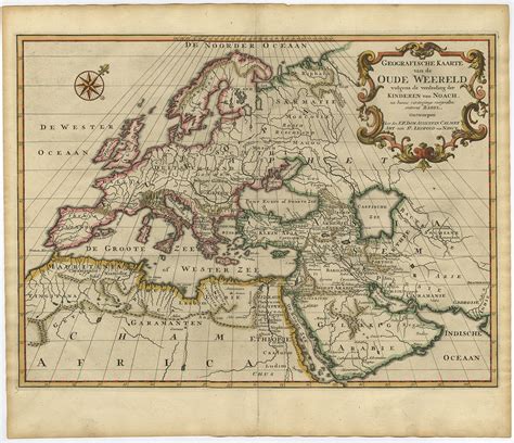 Antique Map Of Ancient World