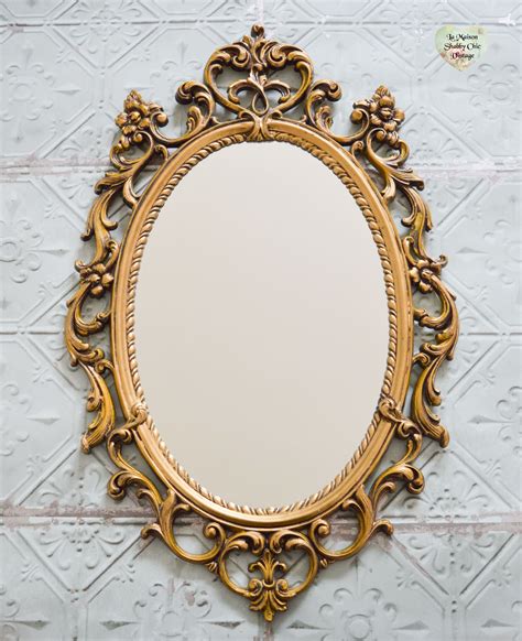 Antique Oval Mirror Frame