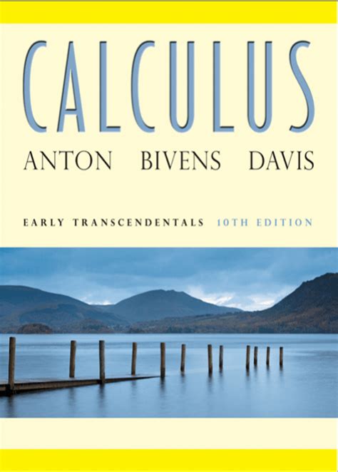Anton Calculus 10th Edition