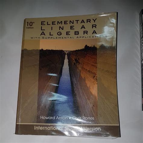 Full Download Anton Elementary Linear Algebra 10Th Edition 