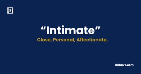 Antonym Of Intimate