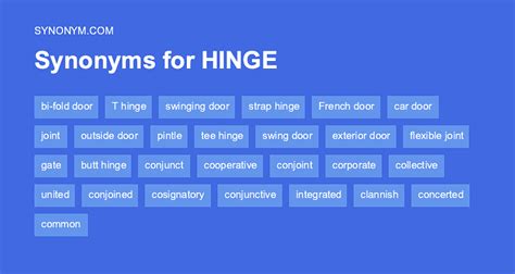 Antonyms For Hinge
