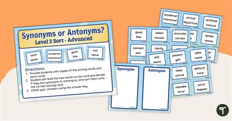 Antonyms Teaching Resources Teach Starter Antonym Worksheet 6th Grade - Antonym Worksheet 6th Grade