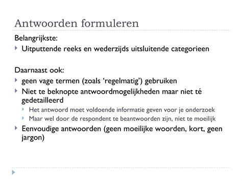 antwoord formuleren
