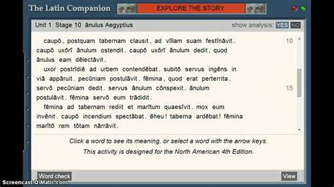 anulus aegyptius translation