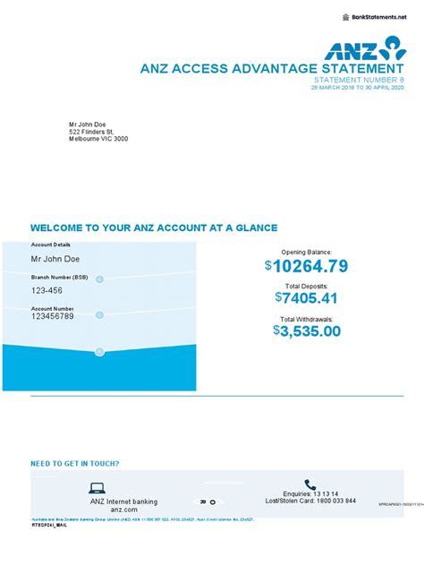 Anz Access Advantage Service Fee