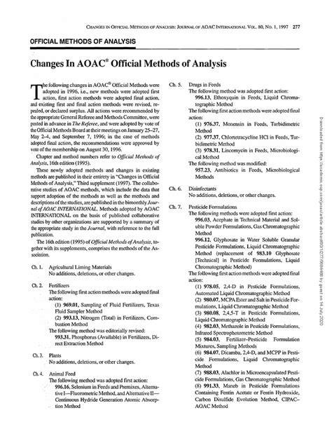 Aoac Method 15th Edition Version2