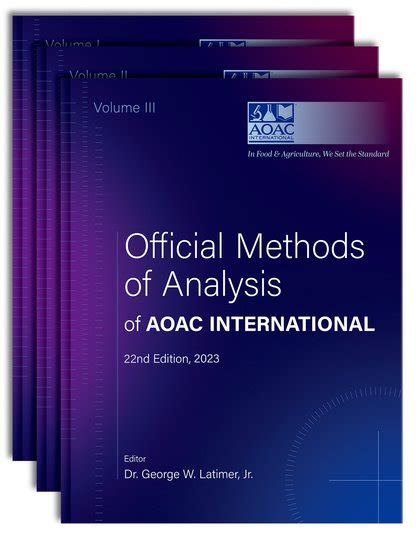 aoac official methods of olive analysis