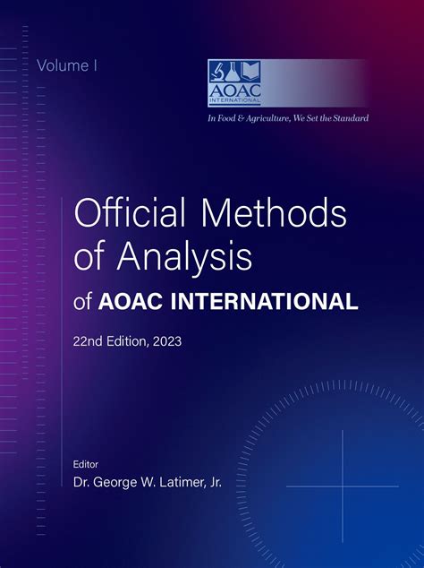 Read Online Aoac Official Methods Of Analysis 19Th 