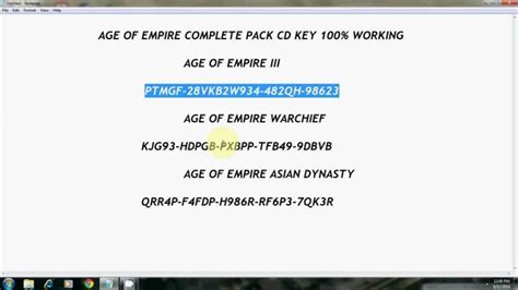 Aoe 3 Cd Key