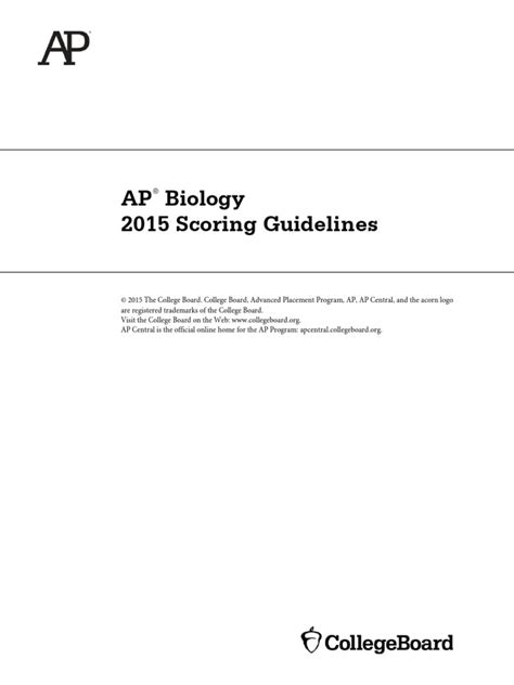 Ap Bio 2015