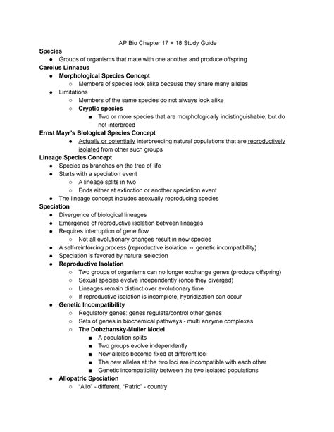 Ap Bio Chapter 17 Study Guide Answers