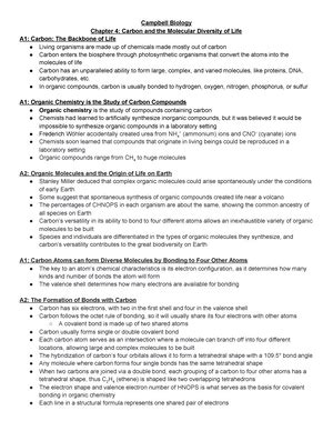 Ap Biology Chapter 6 Notes